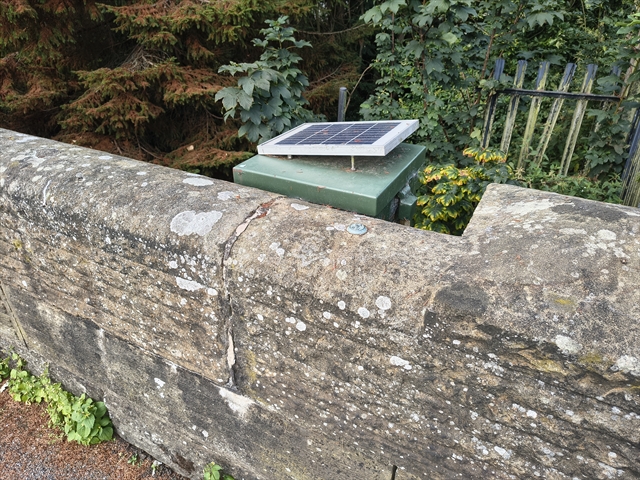 Environment Agency on Bridge parapet